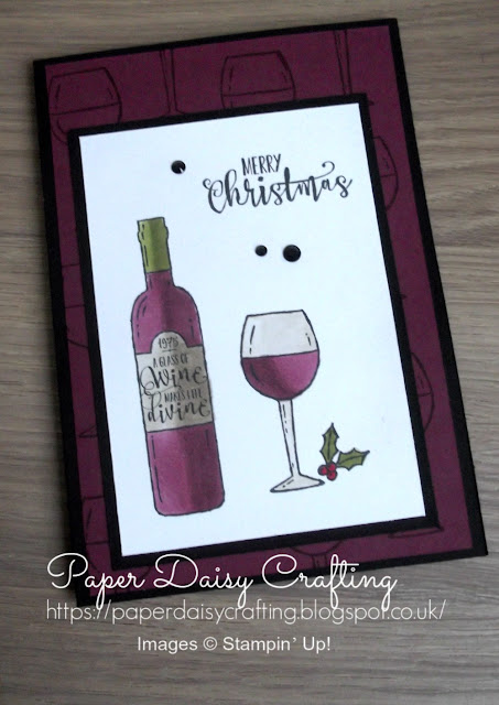 Festive card made with the Half Full set from Stampin' Up!, Paper Daisy Crafting