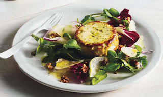 Baked Ricotta With Pear and Walnut Salad