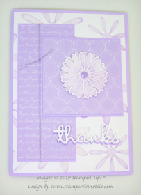 Nigezza Creates with Stampin Up! and Stamp with Nellie & Purple Posy & Daisy Lane