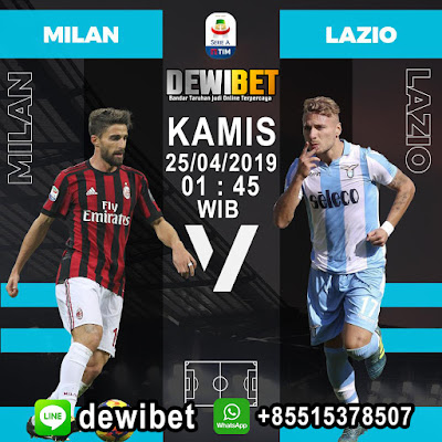 Prediksi AC Milan vs Lazio 25 April 2019