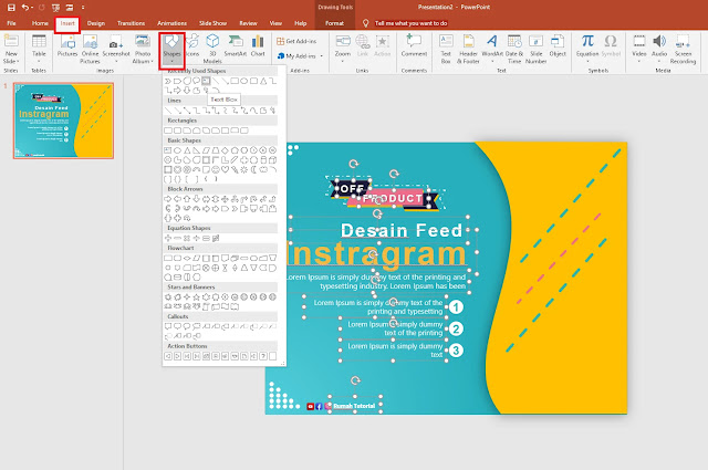 Cara Membuat Feed Instagram Feed Powerpoint Template Dengan Powerpoint