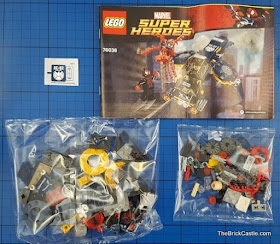 LEGO Marvel Carnage's SHIELD Sky Attack Set 76036 box contents