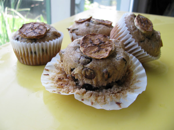 Chocolate Peanut Butter Banana Muffins