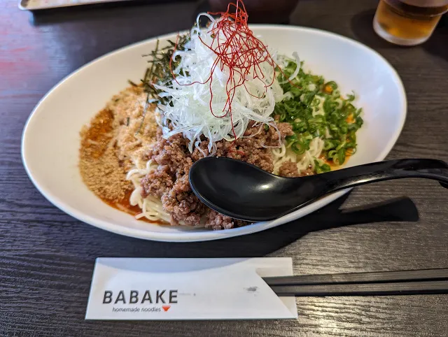 長崎市で食べたいおすすめグルメ！BABAKE 冷製汁なし担々麺！