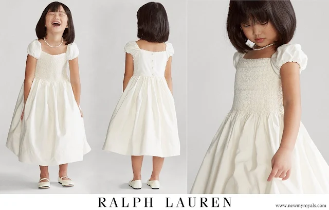 Princess Gabriella wore Ralph Lauren Kids smocked-waist cap-sleeve dress