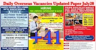 Daily Overseas Vacancies Updated Paper July28