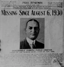 The Mysterious Death of Joseph Force Crater (1930