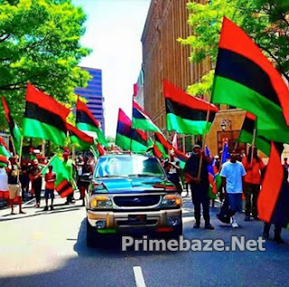 See Photos - Massive Biafran Supportors Protest In Spain For Nnamdi Kanu's Release