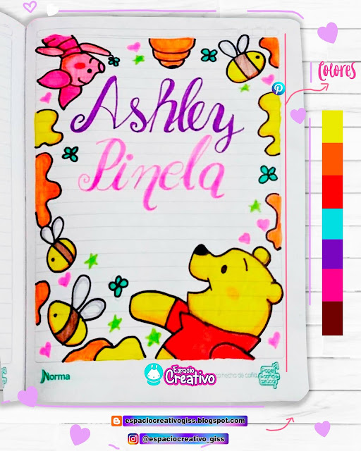 portada-caratula de winnie pooh espaciocreativogiss