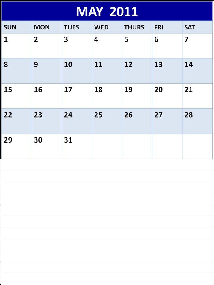 may 2011 calendar printable pdf. calendar 2011 printable one