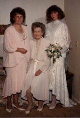 My wedding day--3 generations