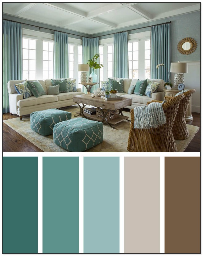 27 Color Schemes for Living Rooms #homedesign #homedecor #livingroom