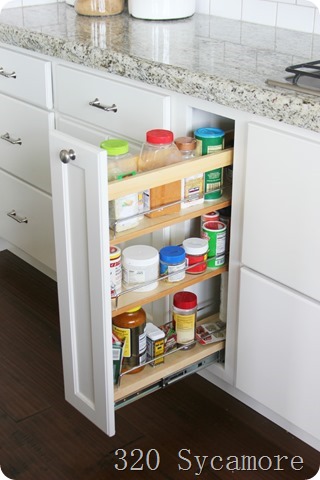 pullout spice racks