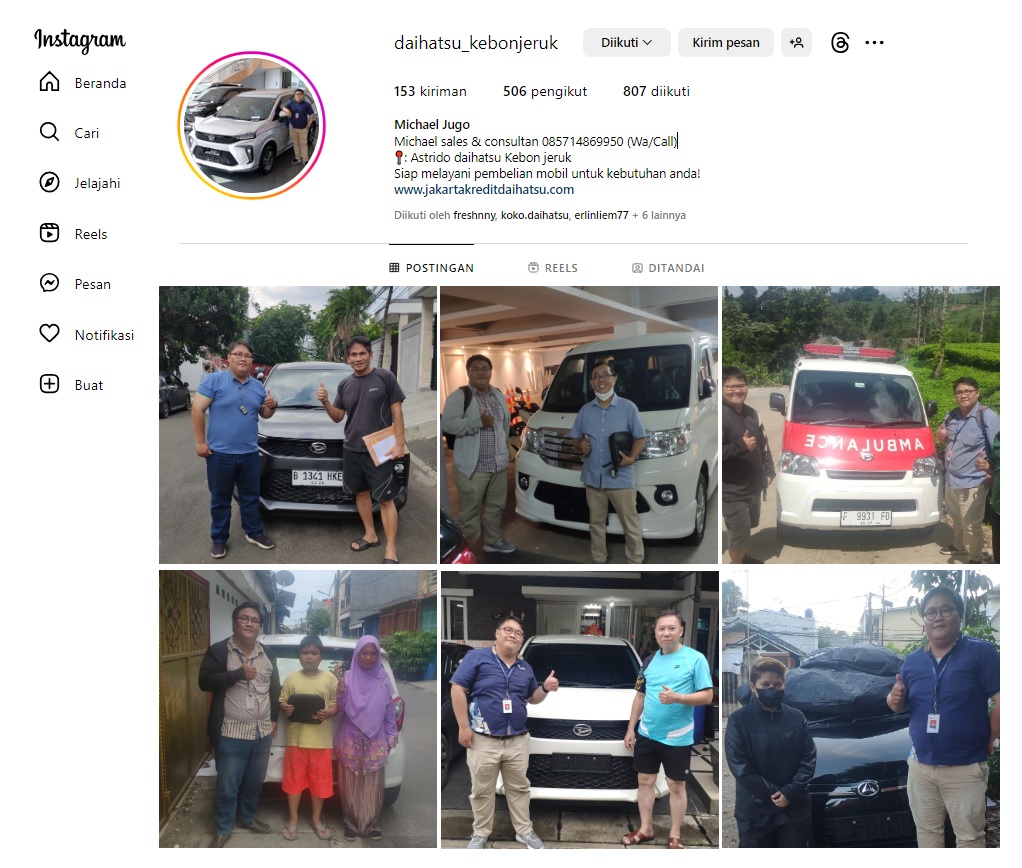 Instagram Daihatsu_budi Sales Daihatsu Daerah Kalideres