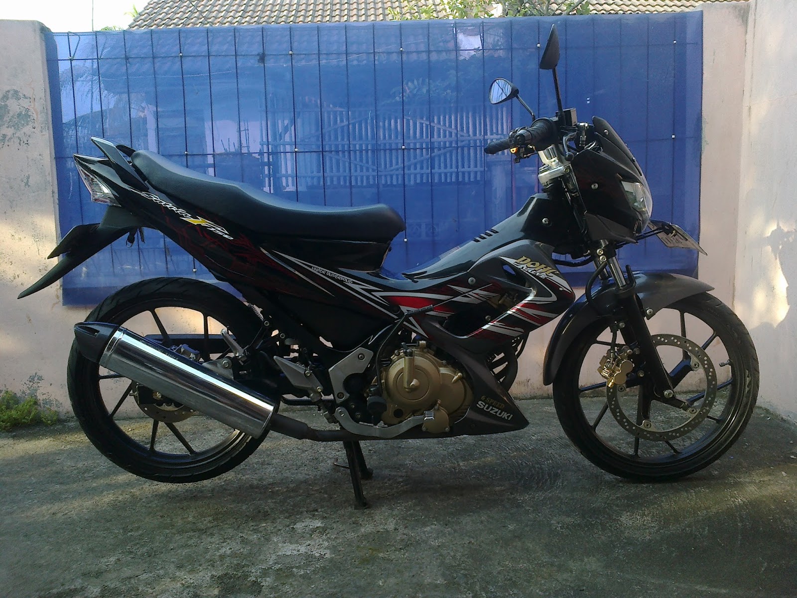 JUAL SATRIA FU MURAH 150cc Tahun 2012 Warna Abu Abu Hitam Harga