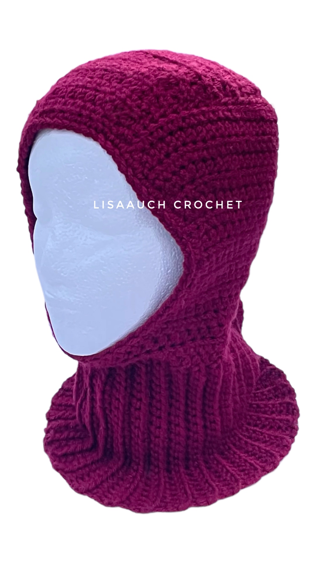 Rose Crochet Balaclava: Crochet pattern