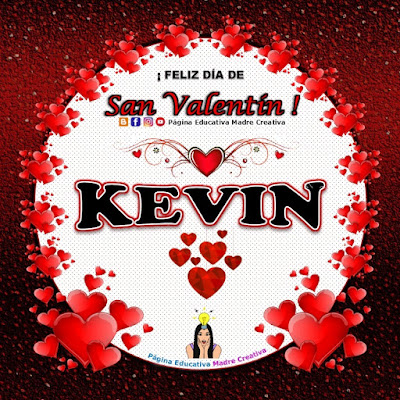 Feliz Día de San Valentín - Nombre Kevin