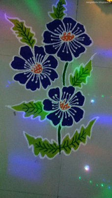 Flower Design Rangolis