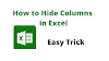 Best way to How to Hide Columns in Excel