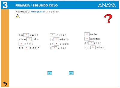 Resultado de imagen de ORTOGRAFIA LA R Y LA RR ANAYA