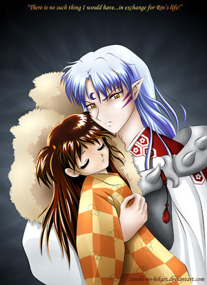 For those who are confused: Sesshoumaru-sama is Inuyasha's older brother, 