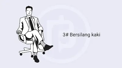 Posisi duduk pria bersilang