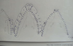 Скатерть бежевая от Lina крючок схема 2