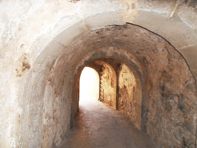 Tunnel and gate leading to town on Spinalonga