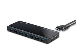 [2nd Gen]TP-Link 9-Port USB 3.0 Hub with 7 USB 3.0 Data Ports and 2 Smart Charging USB Ports. Compatible with Windows, Mac, Chrome & Linux OS, with Power On/Off Button (UH720)