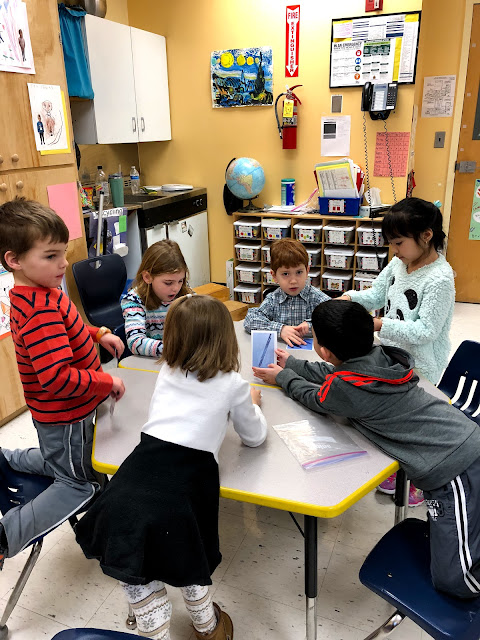 Parent volunteers present the Four Winds Science Program to kindergartners