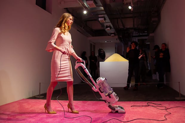 Ivanka Vacuuming at Flashpoint Gallery Photograph: Ryan Maxwell/CULTURALDC