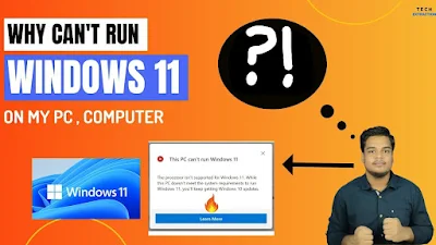 Why some pc, computer are not supporting windows 11 update?