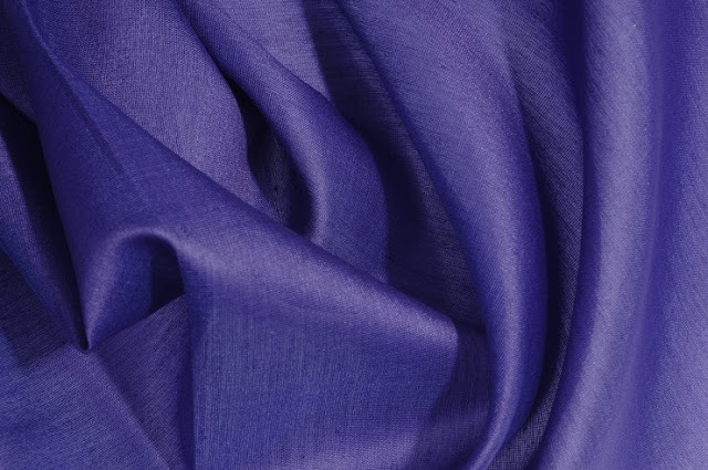 Imperial Purple Cotton Silk Fabric