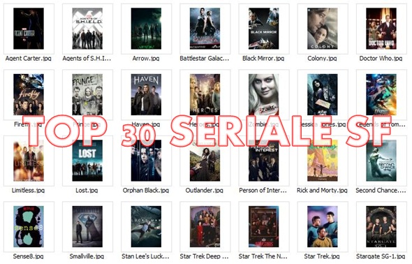 Cele mai populare seriale SF - top 30