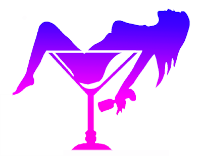 A stripper in a martini glass
