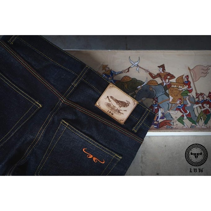 [ 41uoxe5td4 ] az Khen Denim (เขนเดนิม) รุ่น​ชัยยะ​ เป็นยีนส์ผ้าดิบ​ 16 ออนซ์ ทรงกระบอกเล็ก ริมแดง