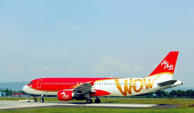 Foto Pesawat di Landscape Bandara Adisucipto Yogyakarta