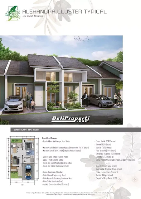 tipe rumah alexandra grand cikarang city 2