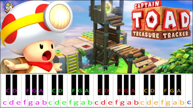 Captain Toad Theme Piano / Keyboard Easy Letter Notes for Beginners