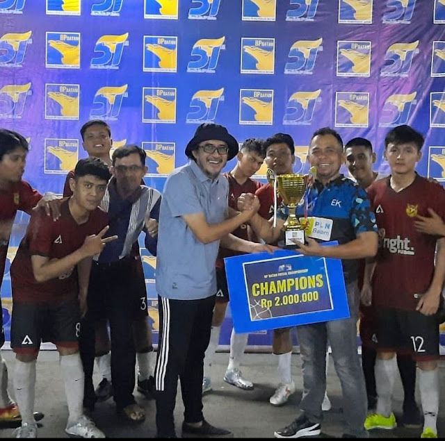 Taklukkan Tim Futsal Viking Batam, Tim PLN Batam Juara I Turnamen Futsal BP Batam 2022