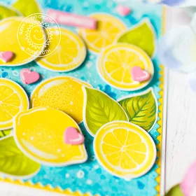 Sunny Studio Stamps: Slice Of Summer Hawaiian Hibiscus Frilly Frames Hello Word Everyday Cards by Mona Toth and Franci Vignoli