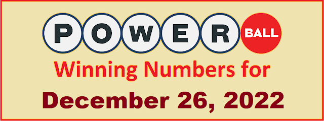 PowerBall Winning Numbers for Monday, December 26, 2022