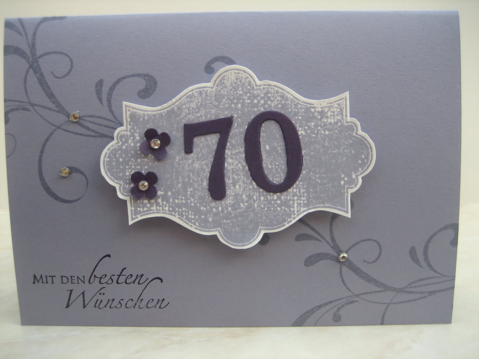 Ingeborgs-Bastelecke: 70. Geburtstag