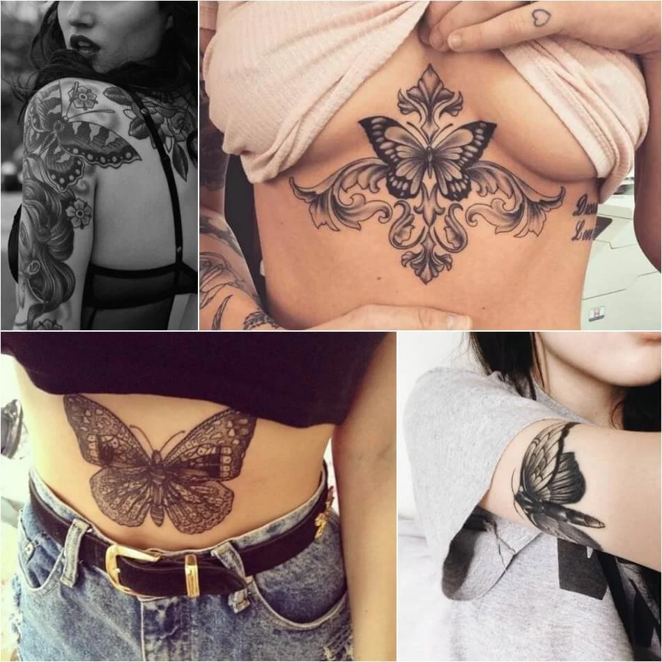 Tatuajes para chicas de mariposas