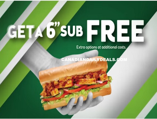 Subway Free 6" Sub When You Load $25 On Subway Gift Card