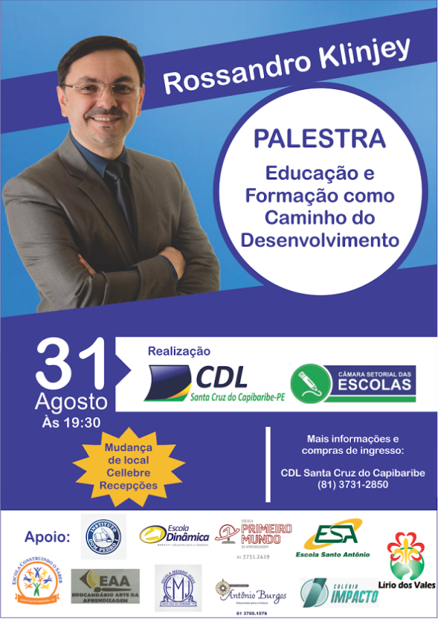 CDL promove palestra de Rossandro Klinjey em Santa Cruz do Capibaribe