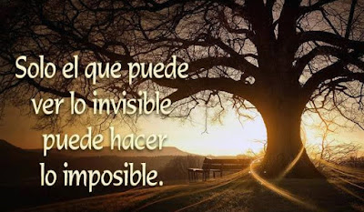 Solo el que puede ver lo invisible puede hacer lo imposible.