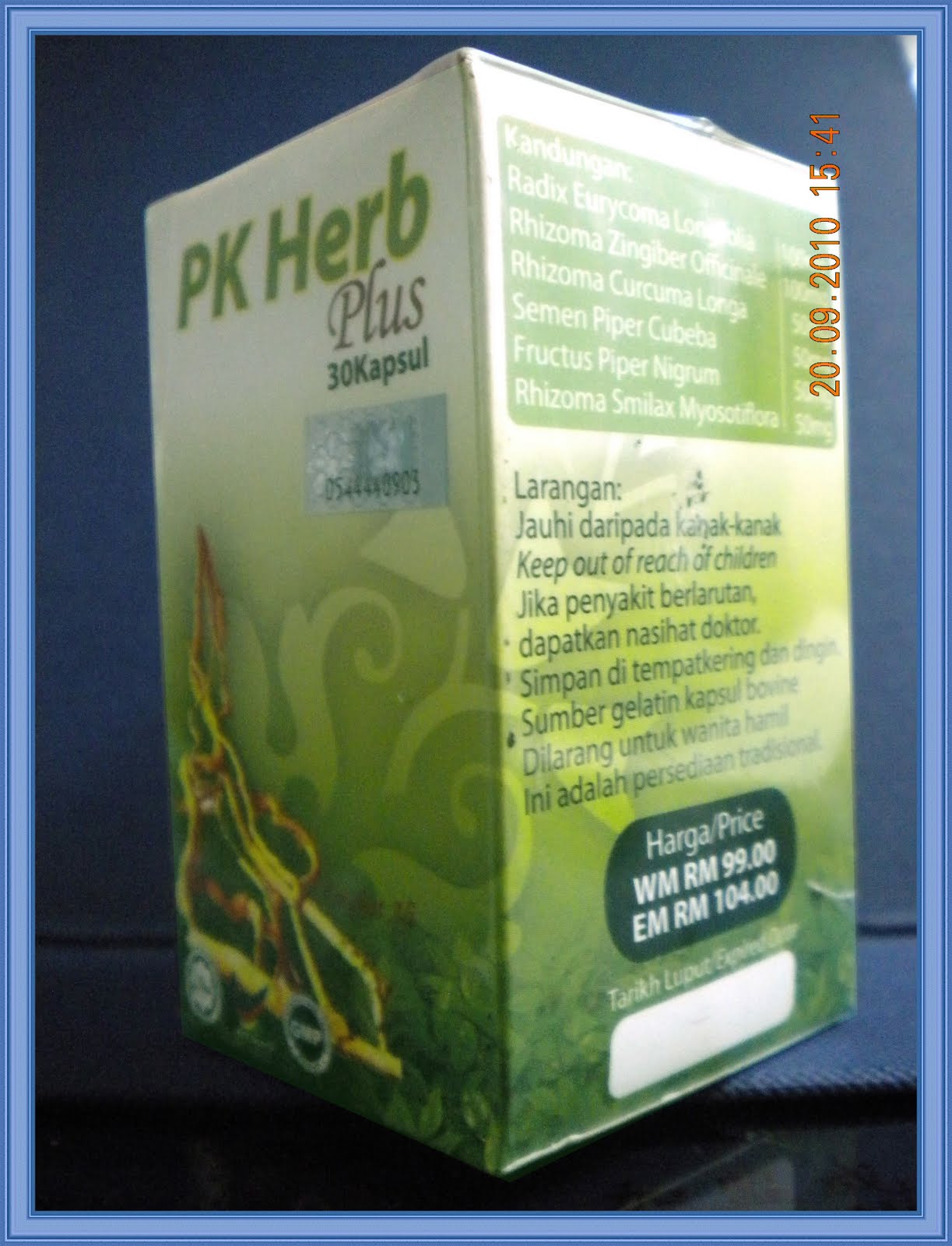 Menjual pelbagai barangan: UBAT KUAT HERBA PK HERBS