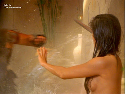 Kelly Hu Topless and Exposed Crotch in The Scorpion King
