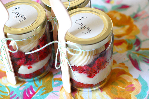 First up Red Velvet Cupcakes in a Jar MMMmmmmmmm